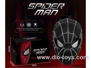 Black Spider-Man Mask Helmet Headgear [Manual Version]