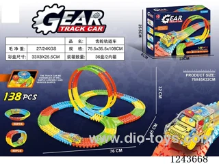 B/O gears track car with light not included battery