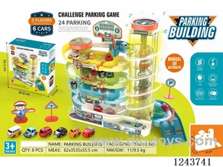 Medium 5-storey car building + 6 cars W L/M not included battery