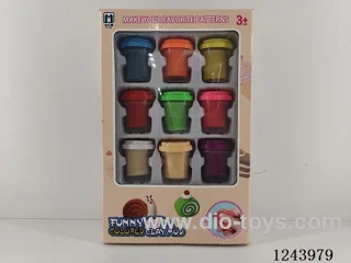 Colourful clay set