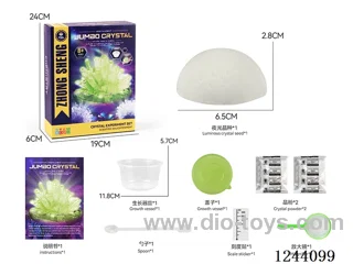 Glow-in-the-Dark Growing Crystals Science Experiment (Large Crystal Seeds)
