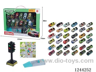 6.8cm tin pull back racing car (12PCS cars randomly loaded)