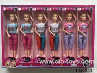 11.5 inch jointed dolls 6PCS