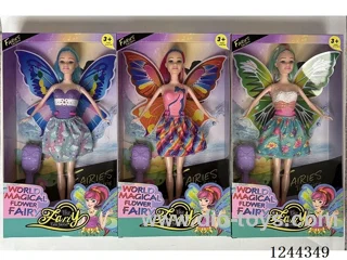 11.5 inch Flower Fairy Doll/3 mixed