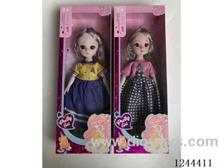 12 inch jointed 3D eye doll/2 mixed