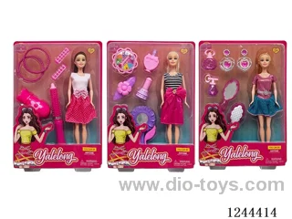 11.5 inch doll set/3 mixed