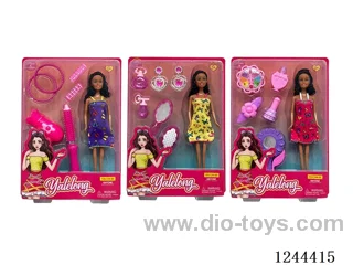 11.5 inch dolls set/3 mixed