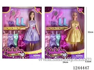 11.5 inch jointed doll/2 mixed