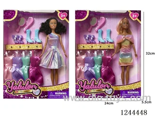 11.5 inch jointed doll/2 mixed