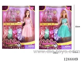 11.5 inch jointed doll/2 mixed