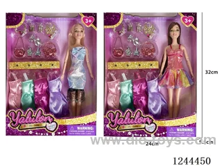 11.5 inch jointed doll/2 mixed