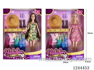 11.5 inch jointed doll/2 mixed
