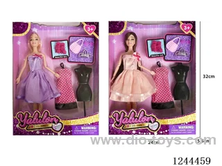 11.5 inch jointed doll/2 mixed