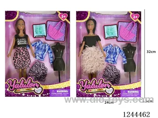 11.5 inch jointed doll/2 mixed