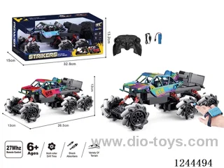1:16 6ch rc alloy car 2 colors with watch dual RC included battery