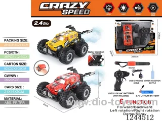 1:16 2.4G 6ch rc car with watch/spray included battery