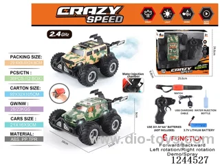 1:16 2.4G 6ch rc car with watch/spray included battery