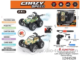 1:16 2.4G 6ch rc car with watch/spray included battery