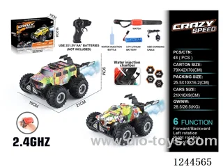 1:16 2.4G 6ch rc car 2 mixed with watch/spray included battery