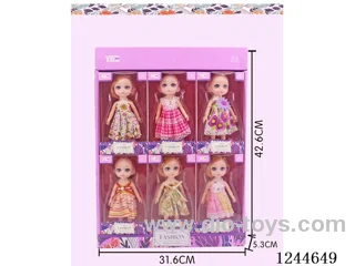 6 inch doll 6 models mixed