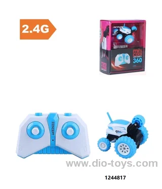 2.4GHz RC Control Car Toys for Kids 360 Rotating Stunt Cars with Wheel Lights Off-Road in color box