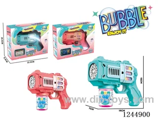 B/O Bubble Gun with light 2 colors