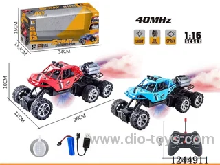 1:16 5ch car with light/spray included battery 2 colors