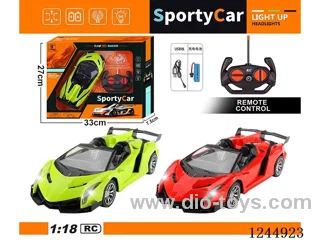 1:18 4ch RC Racing Car with Lights (Included Battery)