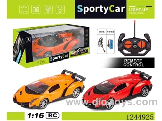 1:16 4ch RC Racing Car with Lights (Included Battery)