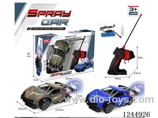 1:18 5ch RC Car with Light/spray (Included Battery)