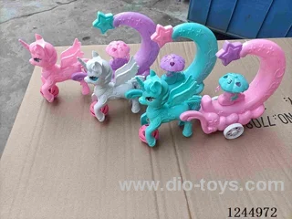 Wire-pulling pony car with light