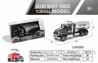 1:36 alloy heavy truck toy in display box