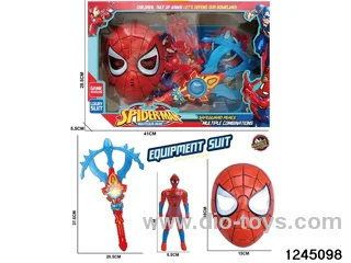 Heroes & spider mask & weapon set