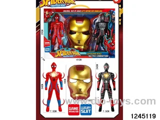 spiderman & iron man mask sets