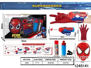 Spider-Man's web shooter & lightmask & gloves