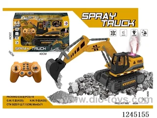 2.4G 12ch RC spray engineering excavator (included battery)
