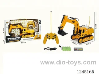 12ch RC Tracked Construction Vehicle W L/M/Auto Demonstration Included Battery Charging Cable for 4.8VUSB + Battery pack, 2*AA non-rechargeable batteries