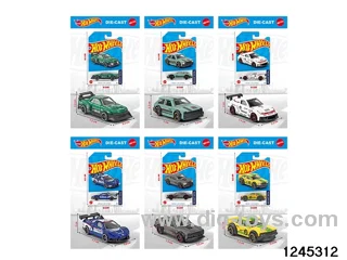 1:64 free wheel metal car (6 style random mix)