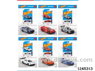 1:64 free wheel metal car (6 style random mix)