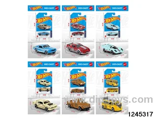 1:64 free wheel metal car (6 style random mix)