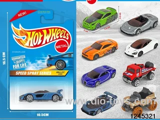 1:64 free wheel metal car (8 style random mix)