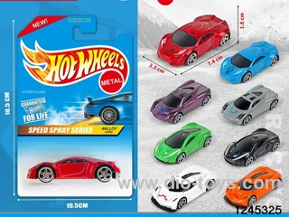 1:64 free wheel metal car (6 style random mix)