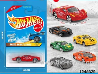 1:64 free wheel metal car (6 style random mix)