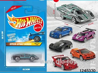 1:64 free wheel metal car (6 style random mix)