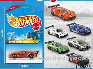 1:64 free wheel metal car (6 style random mix)