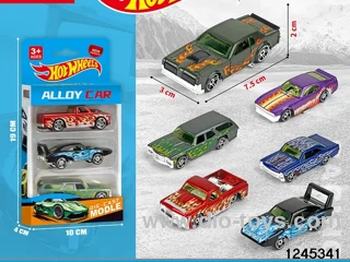 1:64 free wheel metal car (3 style random mix)