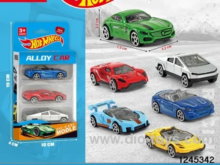 1:64 free wheel metal car (3 style random mix)
