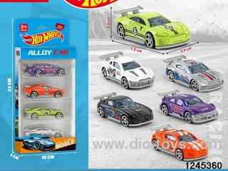 1:64 free wheel metal car (4 style random mix)