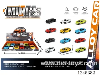 1:43 pull back Alloy Sports Car(12pcs)