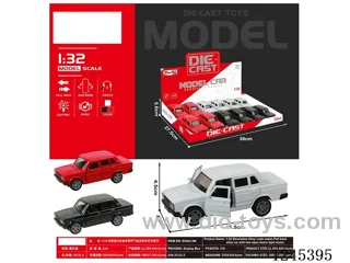 (GCC) 1:32 pull back alloy car W L/M 12pcs/box included battery